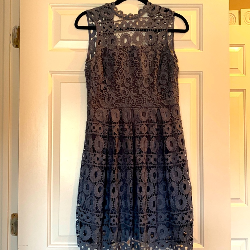 Gray dress with beautiful back